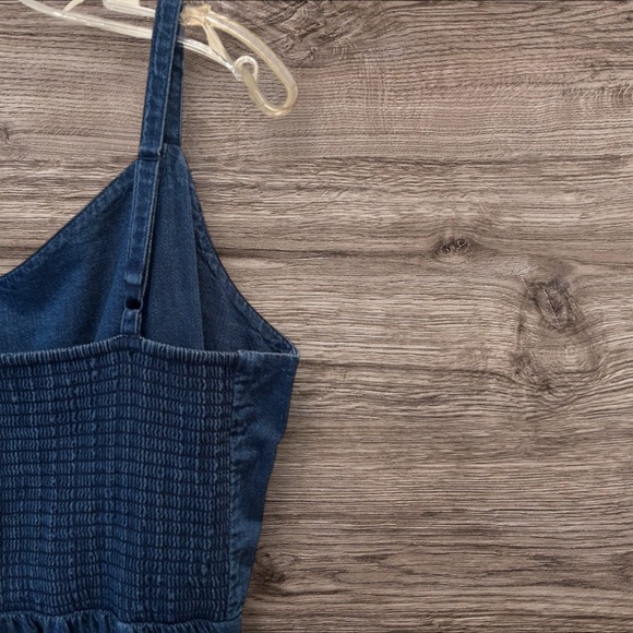 OLD NAVY MEDIUM WASHED RUFFLED CAMI DRESS - Picture 4 of 5